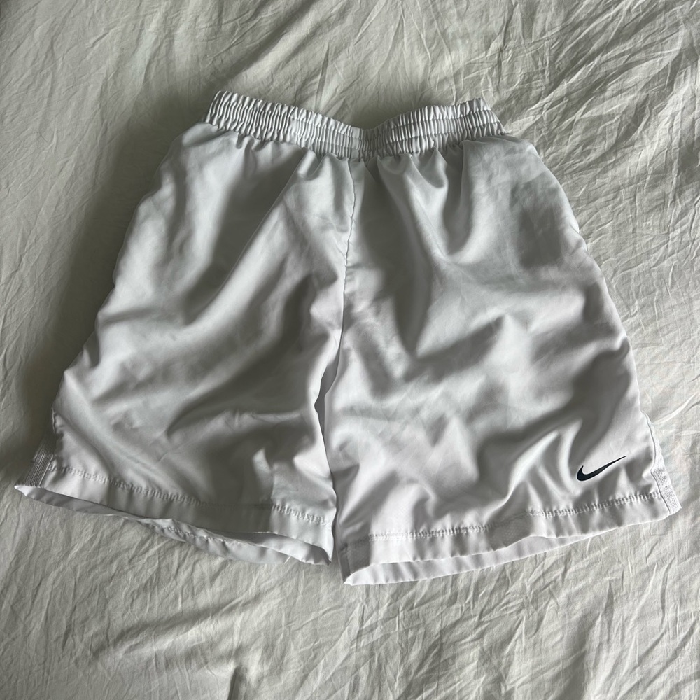 Nike Dri-FIT White Athletic Shorts